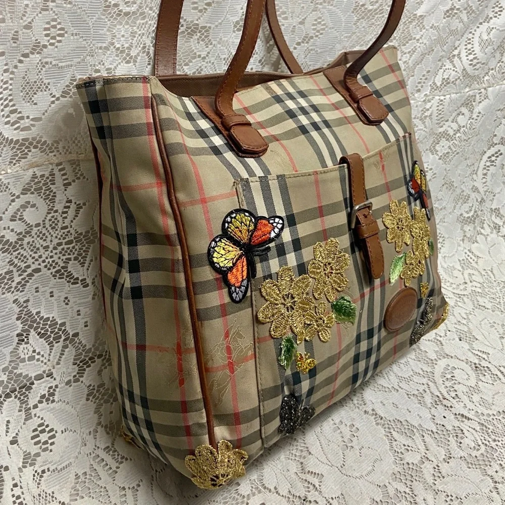 Burberry Nova Check Hand-Shoulder Bag Tote - Picture 9 of 15